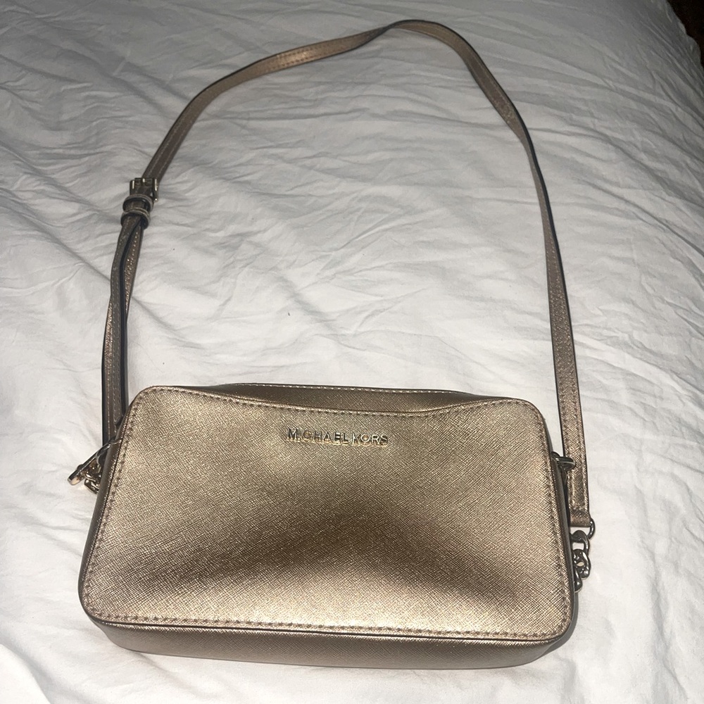 Michael Kors- Champagne crossbody purse